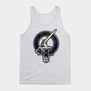 Clan Gunn Tartan Crest - Latin Tank Top